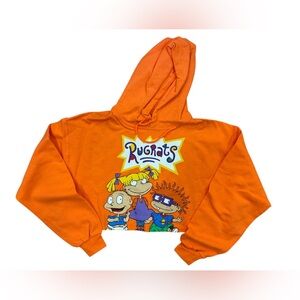 Fashion Nova Rugrats Hoodie Cropped Sweatshirt
